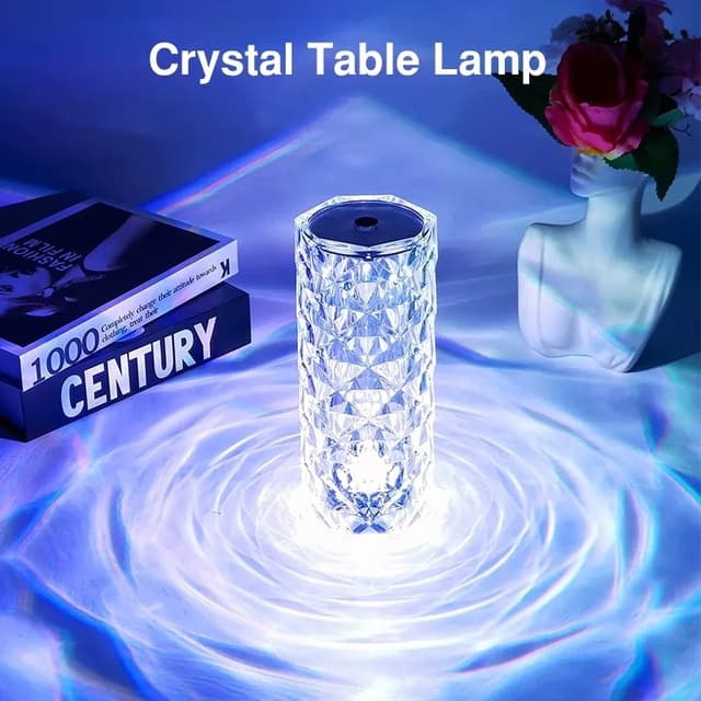 Rose Diamond Table Lamp 16 COLORS with Remote Control - Free Delivery
