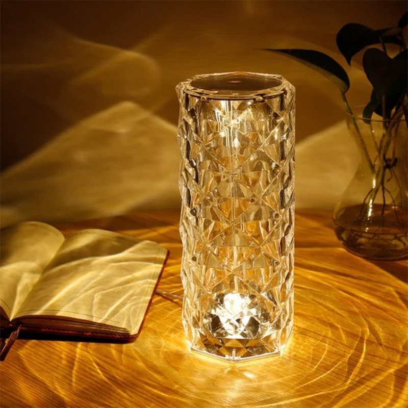 Rose Diamond Table Lamp 16 COLORS with Remote Control - Free Delivery