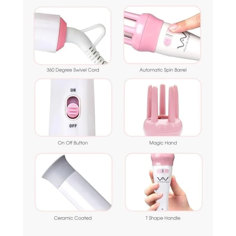 Hair Curling Iron V&V Automatic Hair Curler