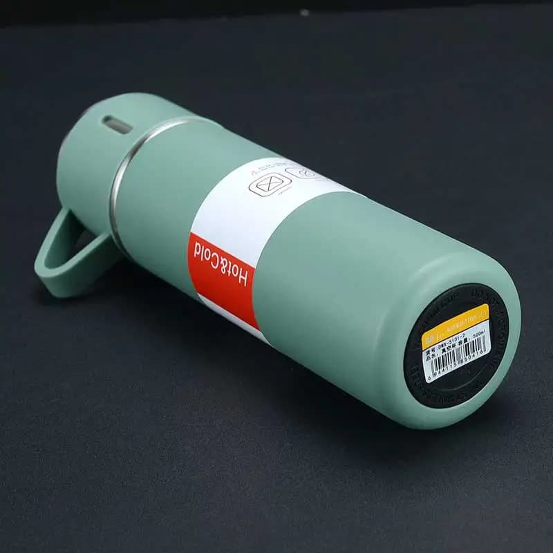 3 Cup Double-Layer Stainless Steel Vacuum Flask Set
