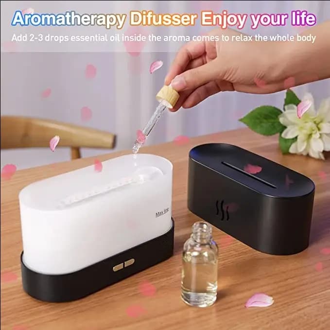 RGB Flame Humidifier and Aroma Diffuser