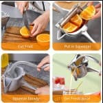 Fruit Press Manual Hand Press Juicer Squeezer Household Fruit Juicer Extractor