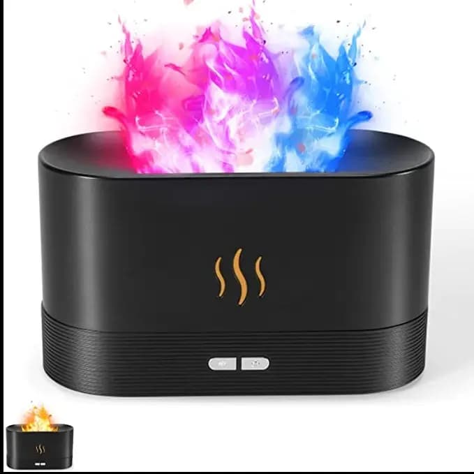 RGB Flame Humidifier and Aroma Diffuser