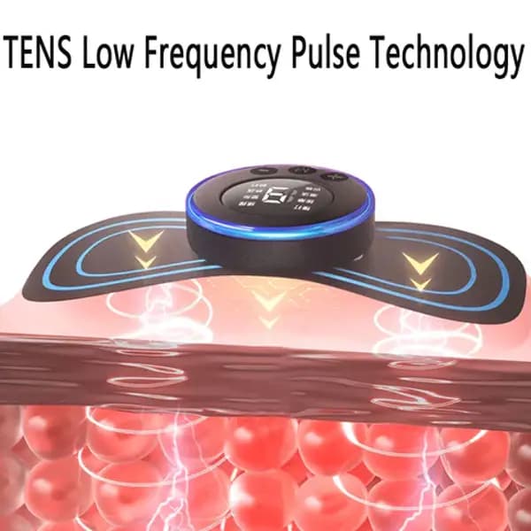 Rechargeable EMS Mini Body Massager Portable and Rechargeable Microcurrent Mini Pain Relief Neck Massager