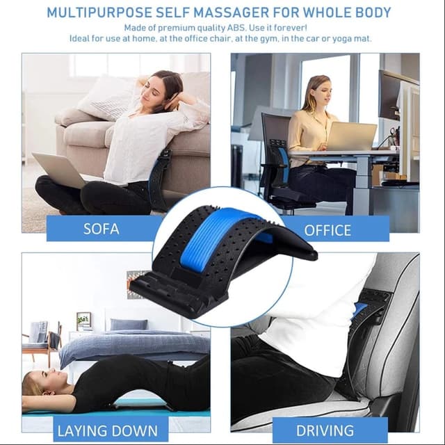Magic Back Stretcher Lumbar Support Device For Upper And Lower Back Pain Relief