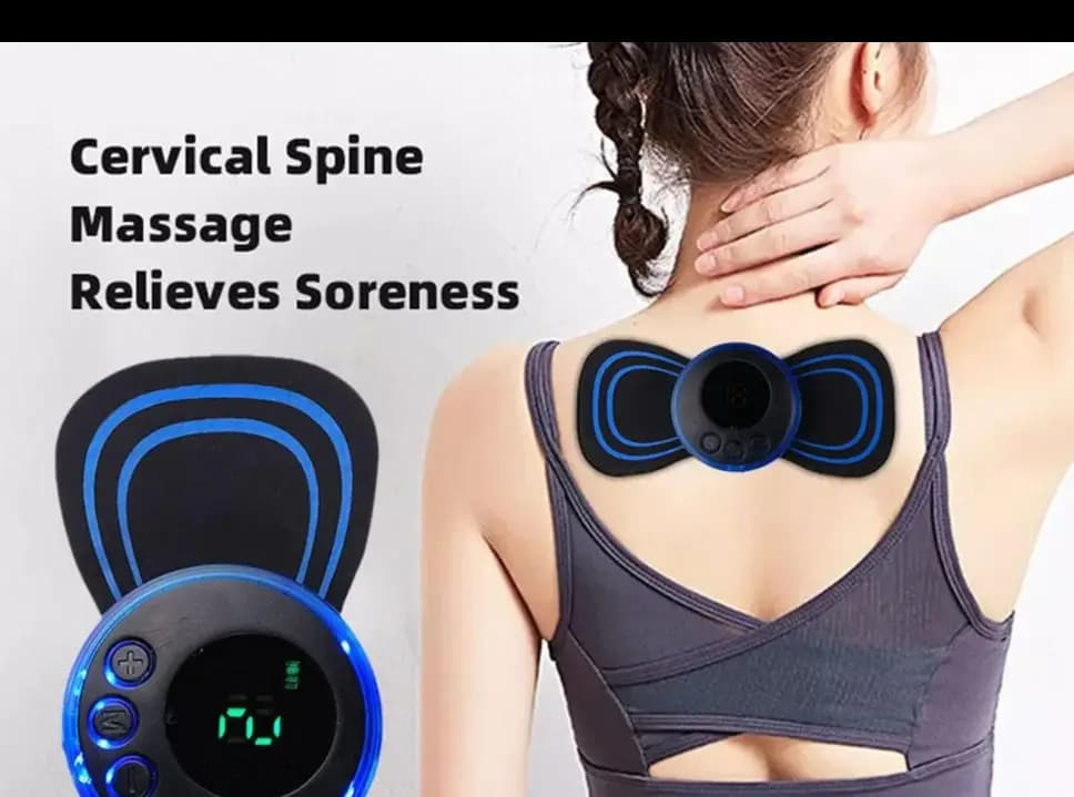 Rechargeable EMS Mini Body Massager Portable and Rechargeable Microcurrent Mini Pain Relief Neck Massager