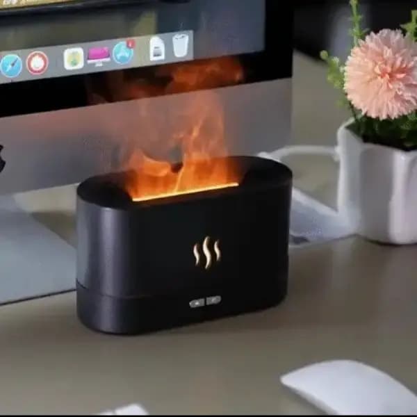 RGB Flame Humidifier and Aroma Diffuser