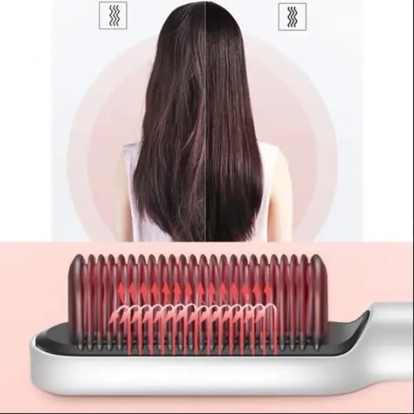 Hair Straightener Heating Comb For Wigs Curling Iron Dual-Use Straightening Brush Multifunctional Hair Curler Styler Tools