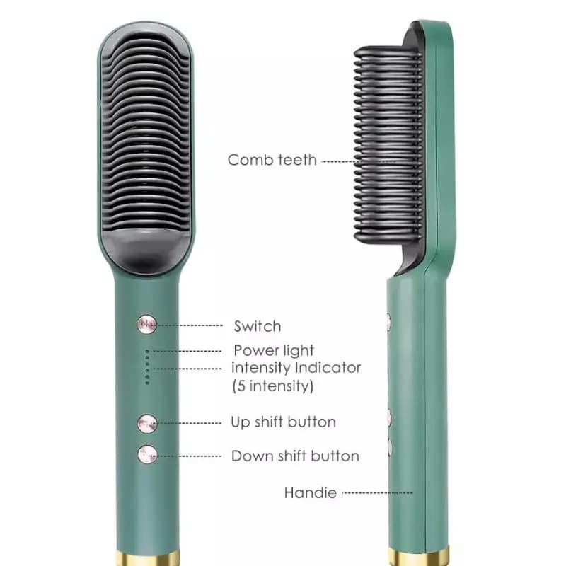 Hair Straightener Heating Comb For Wigs Curling Iron Dual-Use Straightening Brush Multifunctional Hair Curler Styler Tools